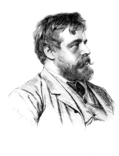 Lawrence Alma-Tadema, artista britannico, c1880-1882 da Paul Adolphe Rajon