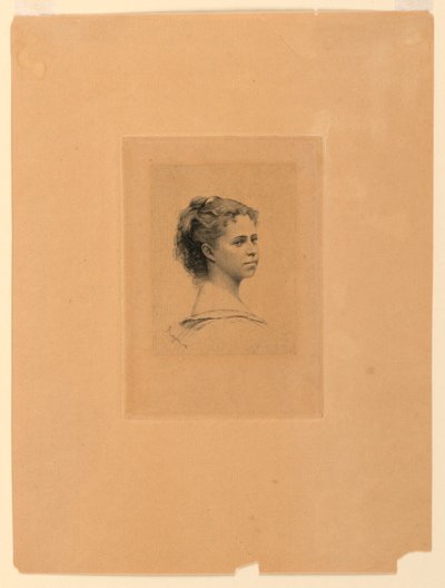 Ritratto di Mlle. Delaporte da Paul Adolphe Rajon