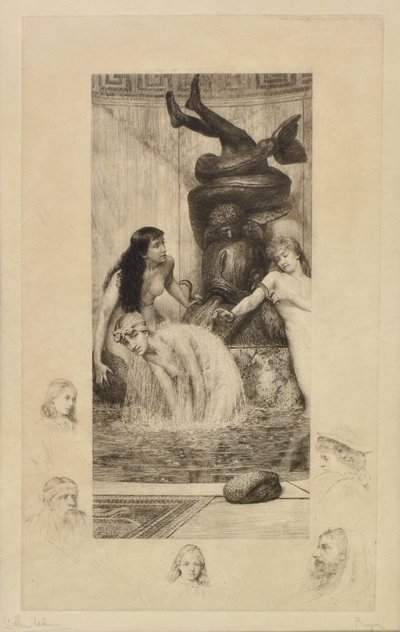 Il bagno da Paul Adolphe Rajon