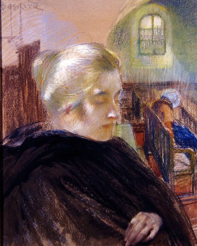 Ritratto di Madame Besnard da Paul Albert (attr. to) Besnard