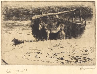 Piccolo Asino a Berck Un petit ane à Berck, 1897 da Paul Albert Besnard