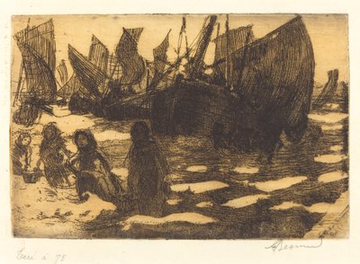 Piccole barche da pesca di Berck, 1897 da Paul Albert Besnard