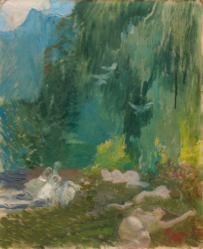 La siesta, c.1890-1920 da Paul Albert Besnard