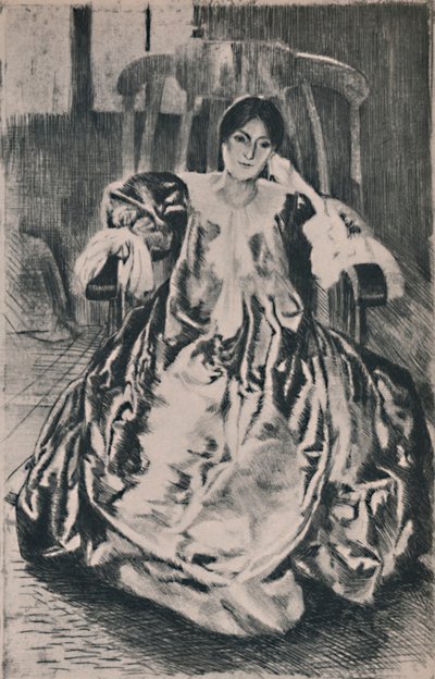 Il vestito di seta da Paul Albert Besnard