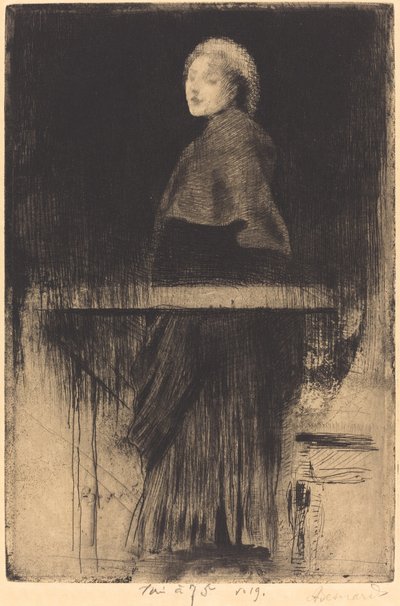 Donna con mantello (La Femme à la Pelerine) da Paul Albert Besnard
