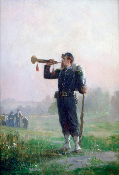 Il corno, c1846-1890 da Paul Alexandre Protais