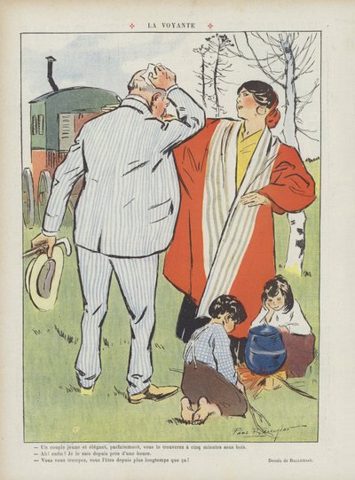 Il veggente. Illustrazione per Le Rire da Paul Balluriau