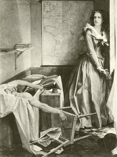 Charlotte Corday e Marat da Paul Baudry