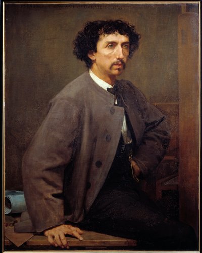 Ritratto di Charles Garnier, architetto francese (1825-1898). Dipinto di Paul Baudry (1828-1885) da Paul Baudry