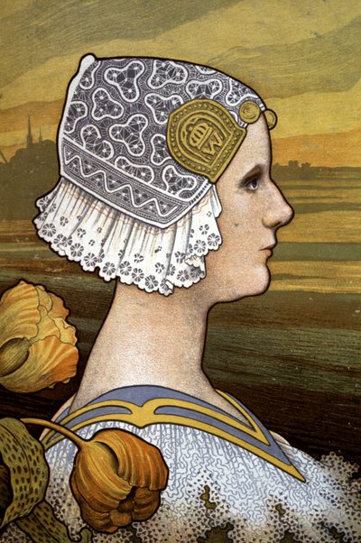 La regina Guglielmina dei Paesi Bassi, c. 1901 da Paul Berthon