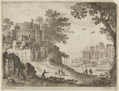 Castello e pastori da Paul Bril