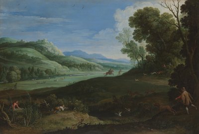 Paesaggio con cacciatori da Paul Bril