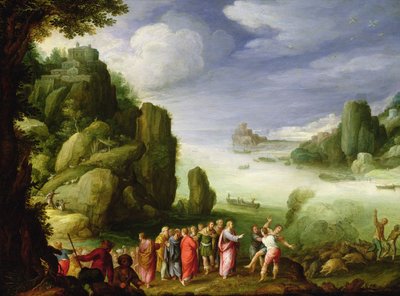 Cristo guarisce il posseduto di Gerasa, 1608 da Paul Bril
