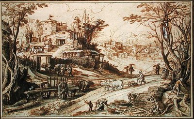 Paesaggio rurale da Paul Brill or Bril
