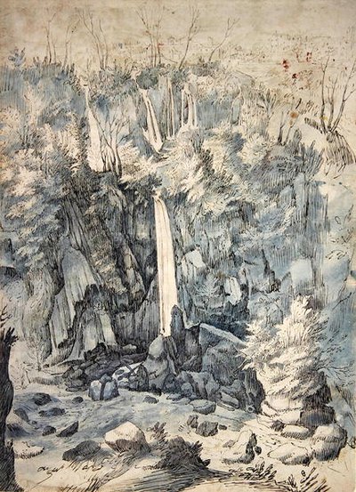 Cascata vicino a Tivoli da Paul Brill or Bril
