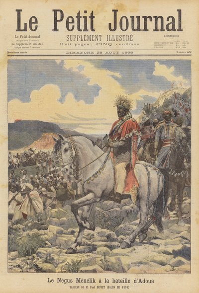 Il Negus Menelik alla battaglia di Adwa da Paul Buffet