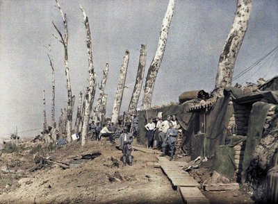 La linea francese a Het Sas in un
