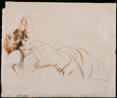 Una Signora Elegante Distesa da Paul Cesar Helleu
