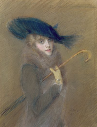Signora elegante da Paul Cesar Helleu
