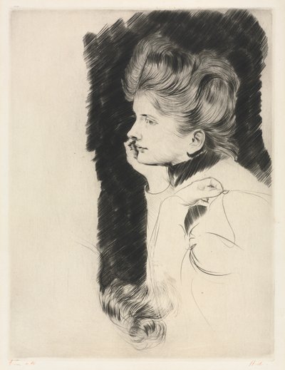 Testa di donna da Paul Cesar Helleu