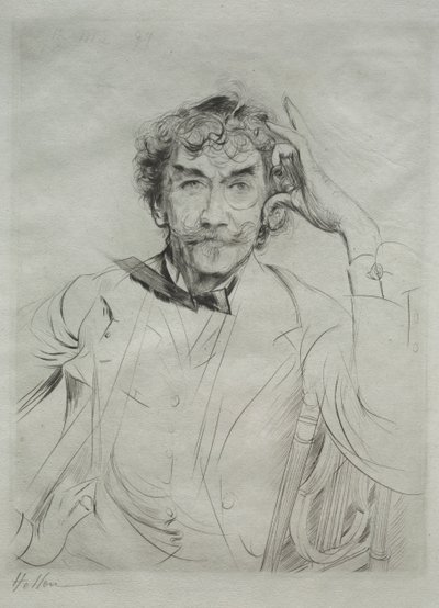 James MacNeill Whistler, 1897 da Paul Cesar Helleu