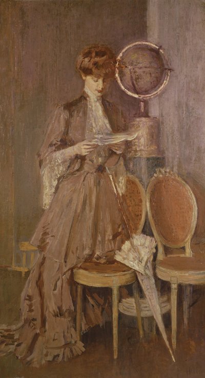 Ritratto di Mme Helleu che legge una lettera da Paul Cesar Helleu