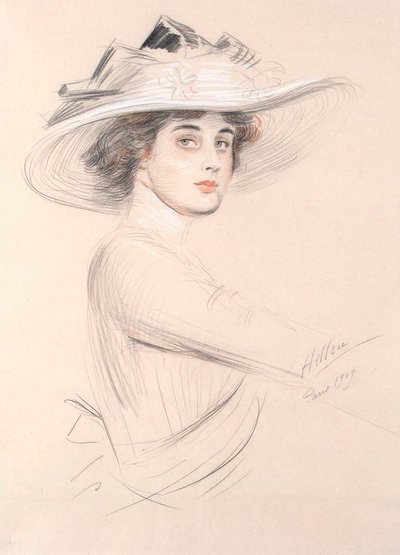 Ritratto di una donna, 1909 da Paul Cesar Helleu