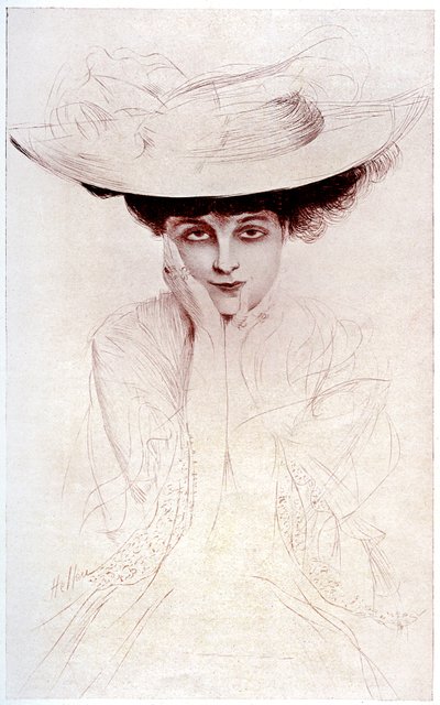 Ritratto della Contessa di Noailles da Paul Cesar Helleu