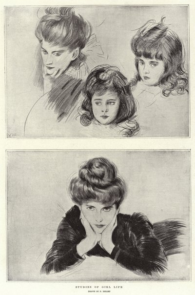 Studi sulla vita delle ragazze da Paul Cesar Helleu