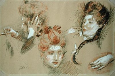 Studio di donne da Paul Cesar Helleu