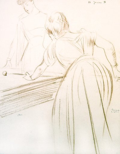 La contessa Greffuhle e Raymonde de Galard da Paul Cesar Helleu