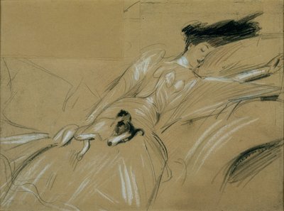 La duchessa di Marlborough che si addormenta a Blenheim Palace da Paul Cesar Helleu