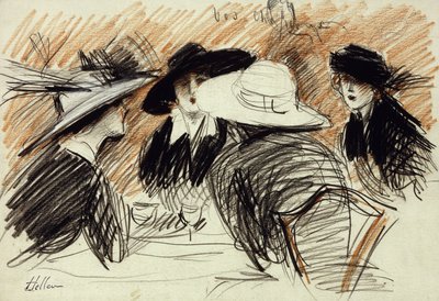 Vos Chapeux: Signore al Ritz, New York da Paul Cesar Helleu