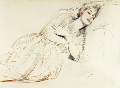 Donna sdraiata da Paul Cesar Helleu