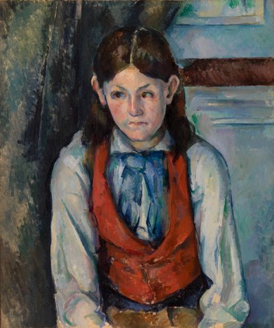 Ragazzo con il panciotto rosso da Paul Cézanne