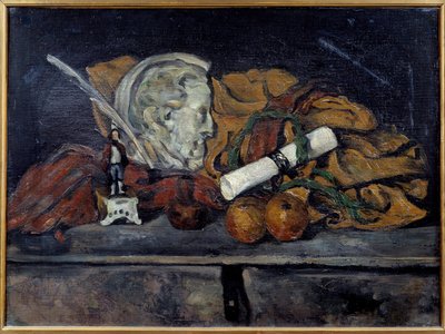 Accessori di Cezanne. Natura morta con medaglione di Philippe Solari da Paul Cézanne