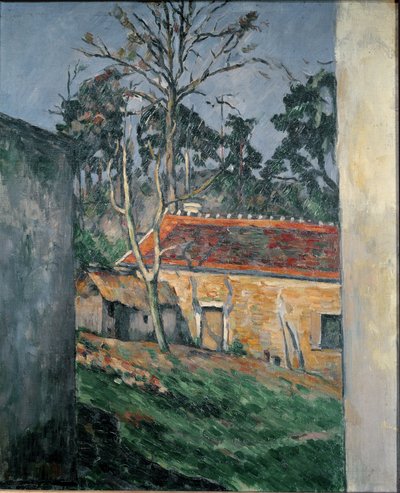 Cortile della fattoria ad Auvers da Paul Cézanne