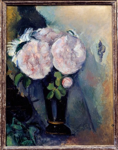 Fiori in un vaso blu da Paul Cézanne