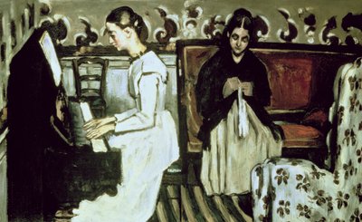 Ragazza al pianoforte (Ouverture del Tannhäuser) da Paul Cézanne