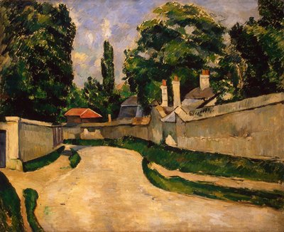Case lungo una strada, c.1881 da Paul Cézanne