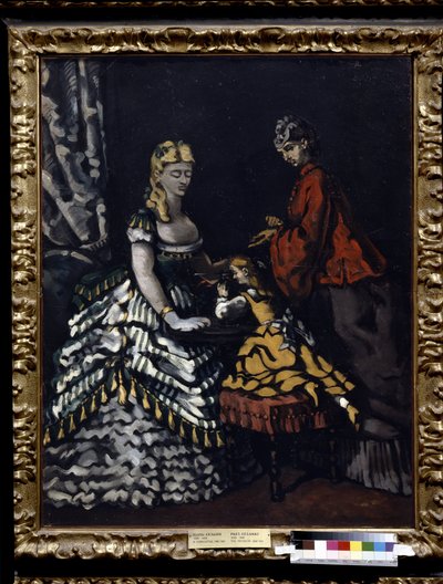 Interno con due donne e un bambino da Paul Cézanne