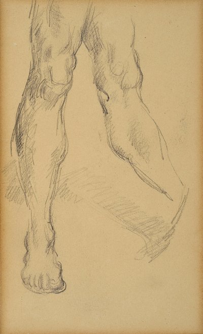 Studio delle gambe. Disegno di Paul Cezanne da Paul Cézanne