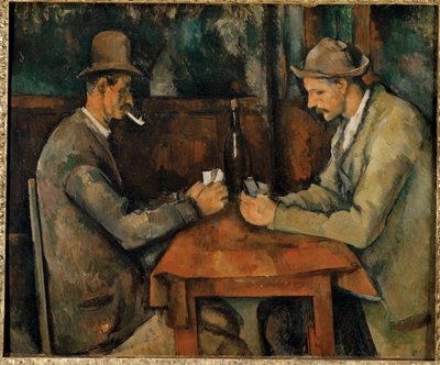 I giocatori di carte... (olio su tela) da Paul Cézanne