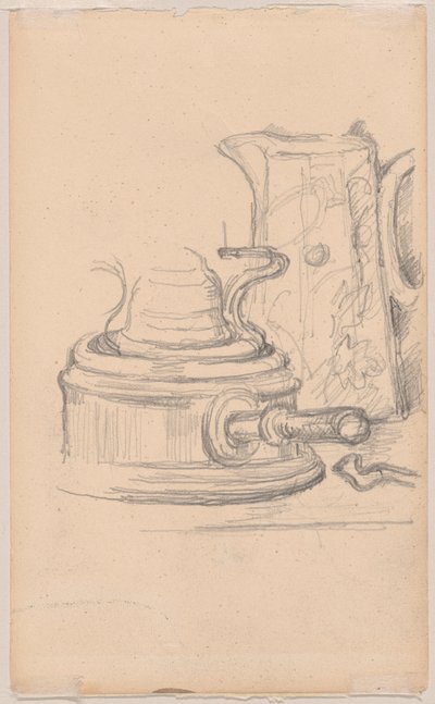 Brocca del latte e fornello a spirito da Paul Cézanne
