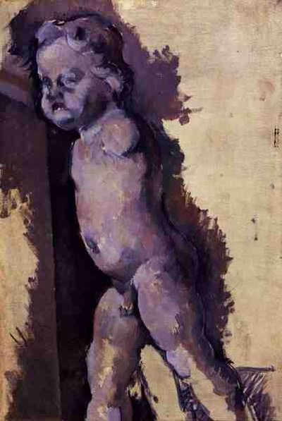 Calco in gesso di un putto, c.1894-95 da Paul Cézanne