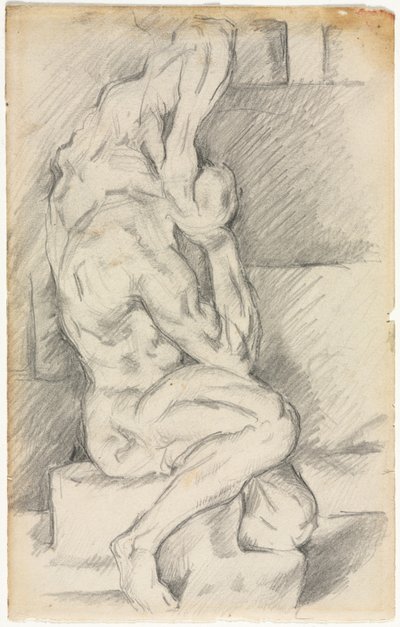Schizzo di Scultura Anatomica (recto) da Paul Cézanne