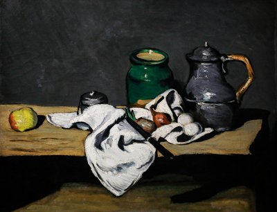Natura morta con bollitore da Paul Cézanne