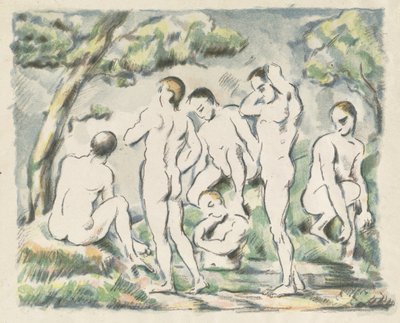 Le bagnanti (Piccola tavola) da Paul Cézanne