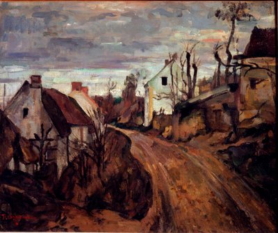 Strada del villaggio, Auvers da Paul Cézanne