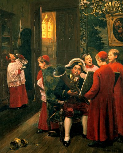 Bambini del Coro, c1900-1930 da Paul Charles Chocarne Moreau